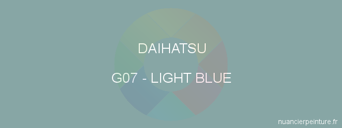 Peinture Daihatsu G07 Light Blue