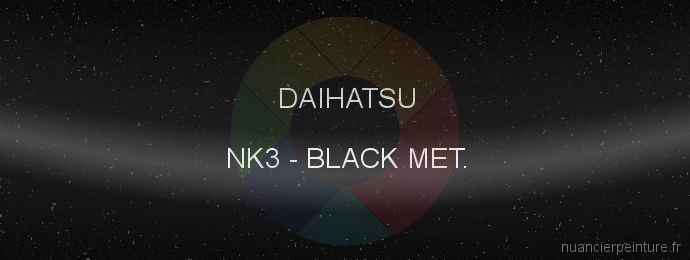 Peinture Daihatsu NK3 Black Met.