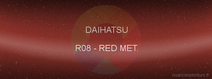 Peinture Daihatsu R08 Red Met.