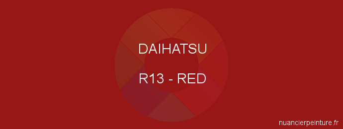Peinture Daihatsu R13 Red