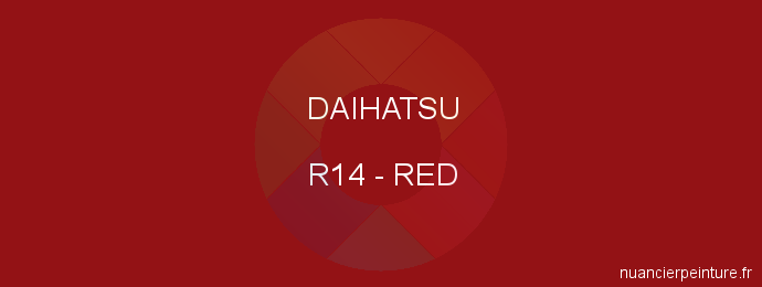 Peinture Daihatsu R14 Red