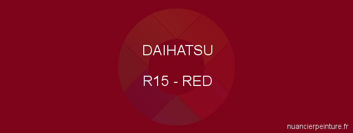 Peinture Daihatsu R15 Red