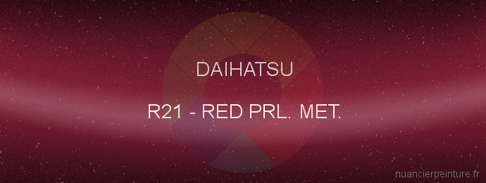 Peinture Daihatsu R21 Red Prl. Met.