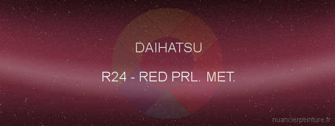 Peinture Daihatsu R24 Red Prl. Met.