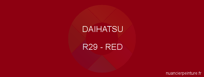 Peinture Daihatsu R29 Red