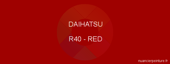 Peinture Daihatsu R40 Red