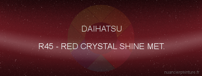 Peinture Daihatsu R45 Red Crystal Shine Met.