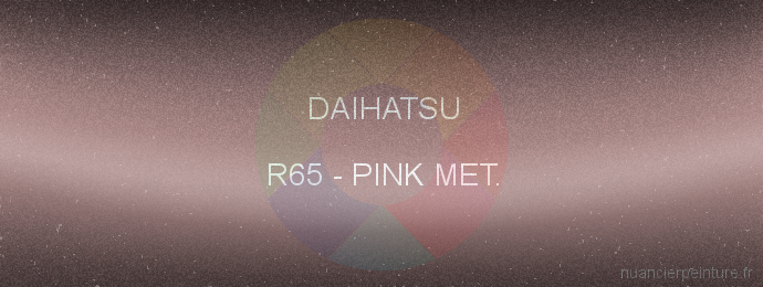 Peinture Daihatsu R65 Pink Met.