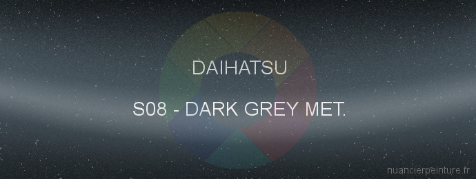 Peinture Daihatsu S08 Dark Grey Met.