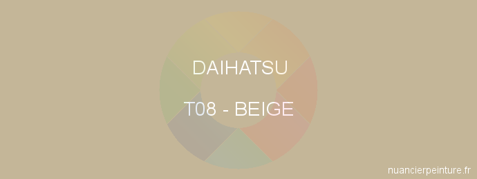 Peinture Daihatsu T08 Beige