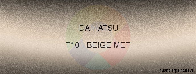 Peinture Daihatsu T10 Beige Met.