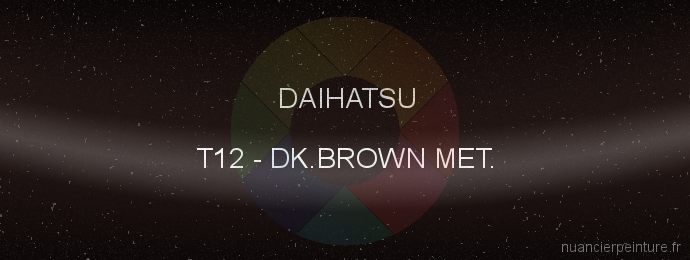 Peinture Daihatsu T12 Dk.brown Met.