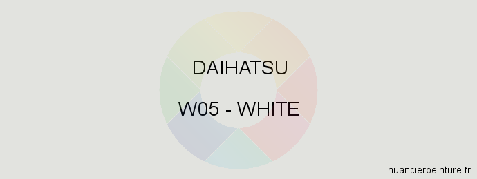 Peinture Daihatsu W05 White
