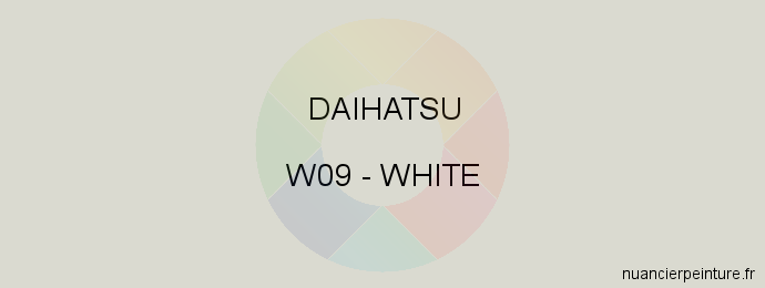 Peinture Daihatsu W09 White
