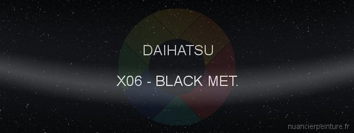 Peinture Daihatsu X06 Black Met.