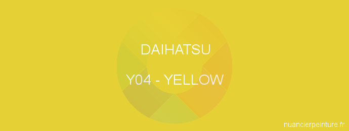 Peinture Daihatsu Y04 Yellow