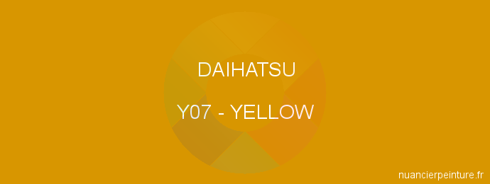 Peinture Daihatsu Y07 Yellow