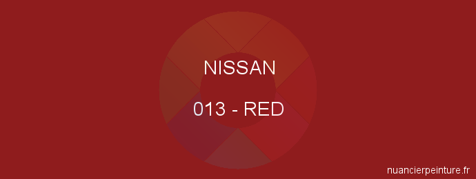 Peinture Nissan 013 Red