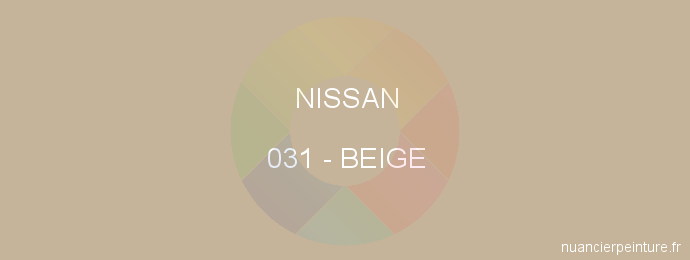 Peinture Nissan 031 Beige