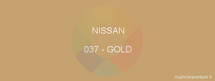 Peinture Nissan 037 Gold