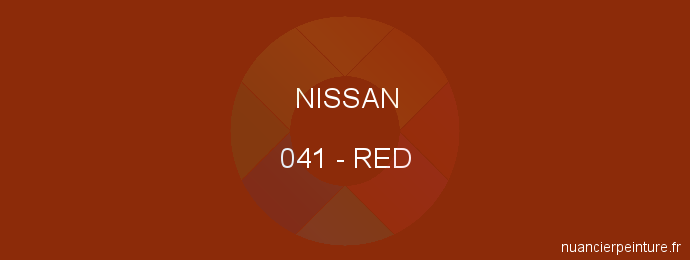 Peinture Nissan 041 Red