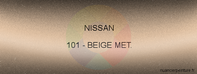 Peinture Nissan 101 Beige Met.