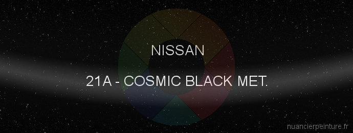 Peinture Nissan 21A Cosmic Black Met.