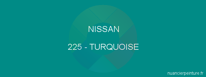 Peinture Nissan 225 Turquoise