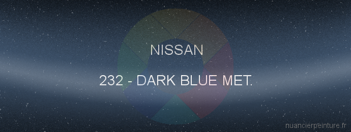 Peinture Nissan 232 Dark Blue Met.