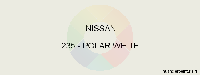 Peinture Nissan 235 Polar White
