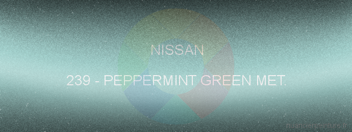 Peinture Nissan 239 Peppermint Green Met.