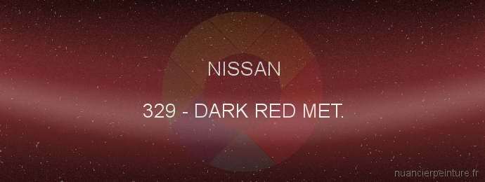 Peinture Nissan 329 Dark Red Met.