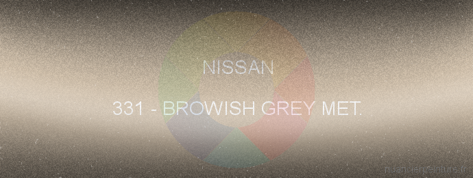 Peinture Nissan 331 Browish Grey Met.
