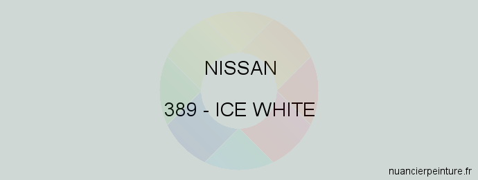 Peinture Nissan 389 Ice White