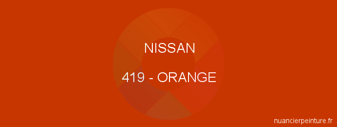 Peinture Nissan 419 Orange