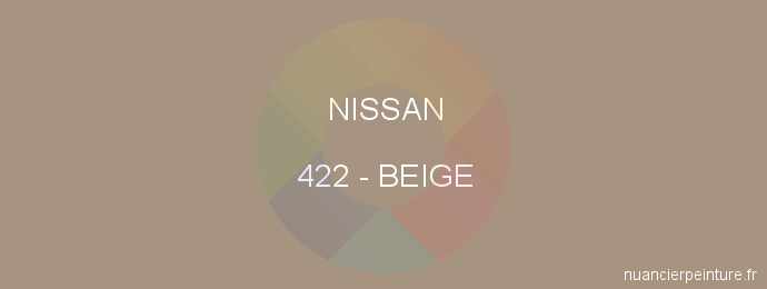 Peinture Nissan 422 Beige