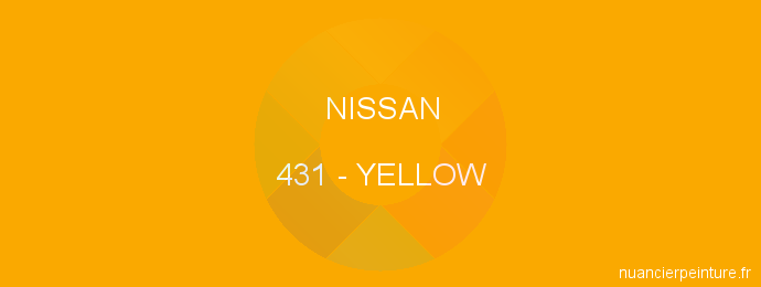 Peinture Nissan 431 Yellow