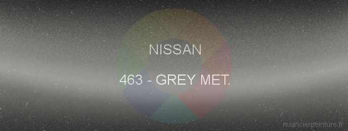 Peinture Nissan 463 Grey Met.