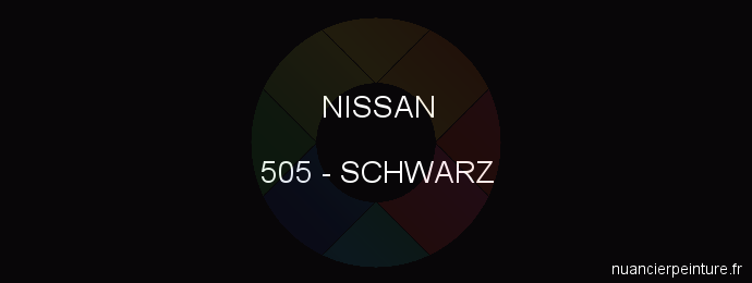 Peinture Nissan 505 Schwarz