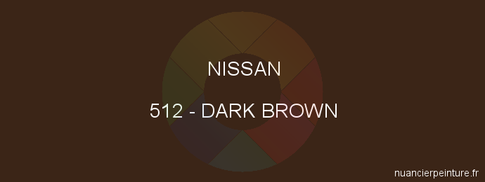Peinture Nissan 512 Dark Brown