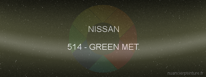 Peinture Nissan 514 Green Met.