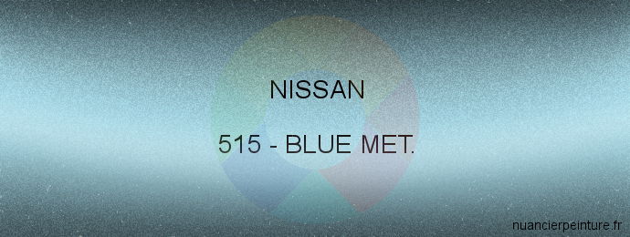 Peinture Nissan 515 Blue Met.