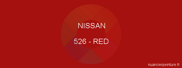 Peinture Nissan 526 Red