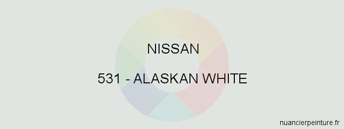 Peinture Nissan 531 Alaskan White
