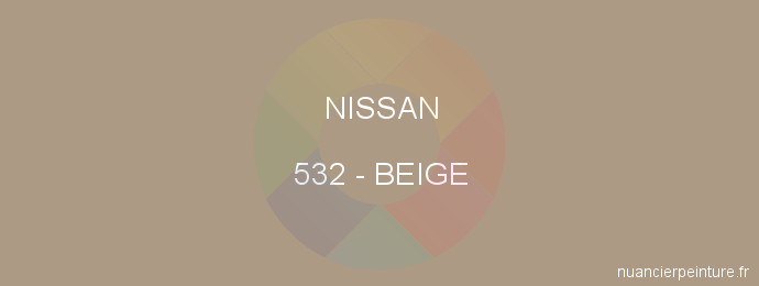 Peinture Nissan 532 Beige