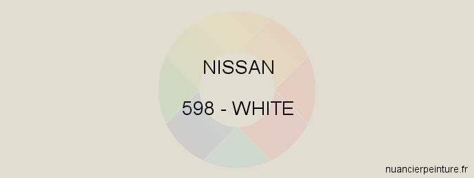 Peinture Nissan 598 White