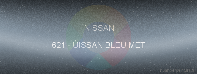 Peinture Nissan 621 Ùissan Bleu Met.