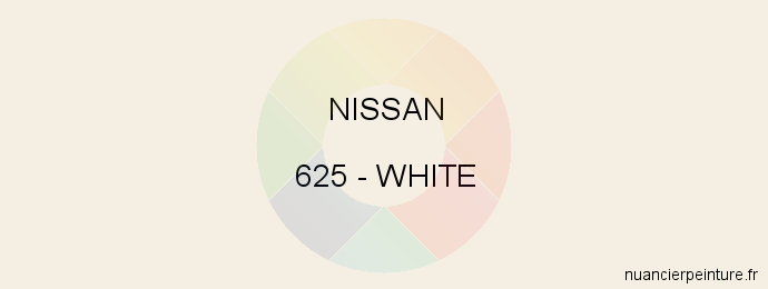 Peinture Nissan 625 White