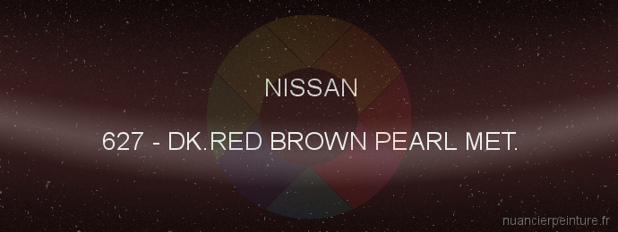 Peinture Nissan 627 Dk.red Brown Pearl Met.