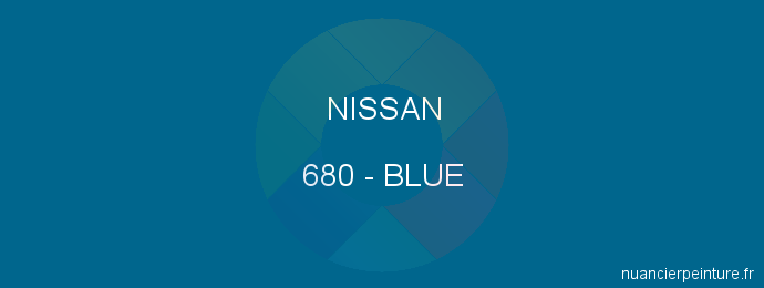 Peinture Nissan 680 Blue